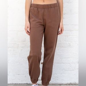 Brandy Melville John Galt Brown Rosa Sweatpants